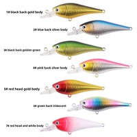 Leurre dur flottant OEM personnalisé 6,6 cm 3,5 g Airship Minnow avec hochet intégré pour la pêche au bar, au topmouth et au culter en eau douce et salée