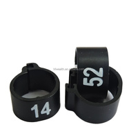 Diamètre intérieur 10mm Anneau de pied d'oiseau ouvert en plastique Anneaux d'identification de pigeon voyageur