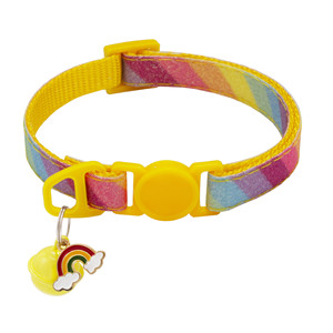 Collar para mascotas estampado 1,0 con hebilla de seguridad: Collar para mascotas de color arcoíris con hebilla segura, adecuado tanto para gatos como para perros - Product Image 3