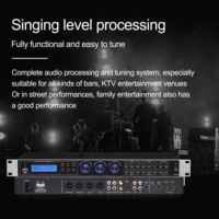 Nouveau design, processeur audio 4 canaux en métal avec double écho + réverbération coaxiale/optique, puissance 15W pour lecture de chansons via USB