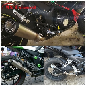 Silencieux d'échappement universel 51mm en acier inoxydable Z1000 R1 R3 R6 NK400 650 Z750 Z800 - Product Image 4