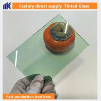 Verre flotté teinté 3-12 mm gris clair/gris foncé/noir bronze, feuilles de verre trempé laminé 3300*2140 mm pour bâtiments industriels