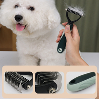Kit de toilettage pour chien et chat 8 en 1 avec logo personnalisé, simple, portable, avec sac de rangement, outils de démêlage et de désépaississement