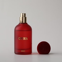 Bouteille de parfum élégante en verre sur le thème de Noël Emballage de carafe de parfum Bouteille de parfum en verre de haute qualité 50ML