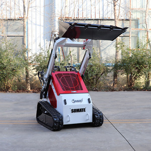 Mini-chargeuse compacte sur chenilles Somate blanche économique, moteur diesel EPA 15,7 kW, capacité de la benne de 0,2 m³, boîte de vitesses à roulements garantie 2 ans - Product Image 3