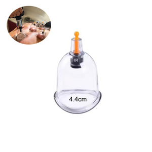 Ventouses de massage incurvées de 4,4 cm en PS, résistantes à la corrosion, à <span class=keywords><strong>prix</strong></span> d'usine, pour thérapie par ventouses chinoises à aspiration sous vide - Product Image 1