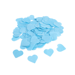 Coriandoli diretti in fabbrica a forma di cuore rosa e blu tessuto di carta antifiamma genere rivelano coriandoli d'amore - Product Image 2