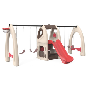 スイングスライド付き子供のための小さな庭のカビー遊び場の女の子プラスチック屋内屋外子供プレイハウス - Product Image 5