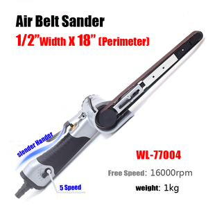 Ponceuse à bande pneumatique professionnelle Wilin 1/2 Polisseuse à bande pneumatique, pliable pour les espaces restreints Caractéristiques Courroies de 24 "et 18" - Product Image 3