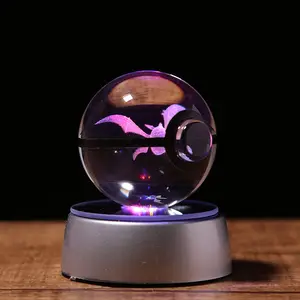 高品质纪念品礼品水晶pokeball crobat时尚人物k9水晶球