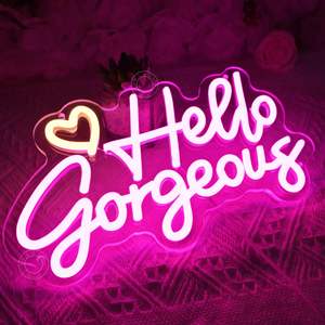 Letrero Luminoso LED de Neón con Forma de Corazón, Decoración de Pared para Dormitorio de Niñas, Bar, Salón de Belleza, Dormitorio, Fiesta, Letrero Decorativo Romántico - Product Image 5