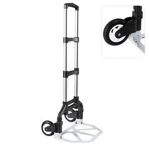 Nouveau chariot à main en acier inoxydable industriel, pliable, plateforme rétractable, OEM personnalisable, chariot à bagages, petit chariot à pousser - Product Image 1