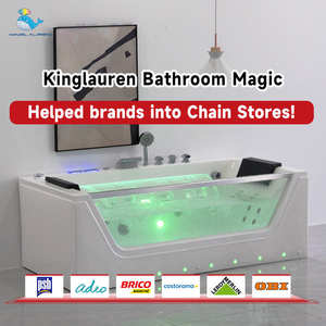 Kontrol Cerdas pusaran air dalam ruangan pijat mandi jet bak mandi pusaran air dengan bantal Pu putih - Product Image 3