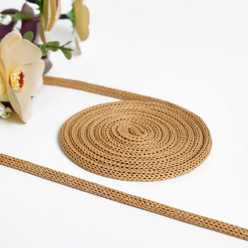 Corda de papel rolo corda de papel corda de amarração alça clara para o saco de papel