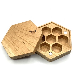 Dungeon En Dragon Accessoire Hout Dnd Hexagon Dobbelstenen Doos