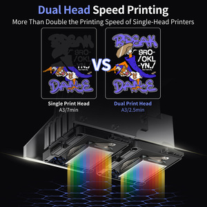 Dropshipping Xp600 Printhead Dtf Transfer Printing PET Film Custom Tshirt Clothing Hoodies Shoes 13in 33CM Dtf Printer with Oven - Product Image 2