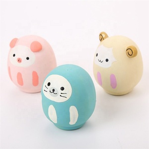 ของเล่นสุนัขรูปสัตว์น่ารัก ทนทานต่อการกัด ทำความสะอาดฟัน ยางลาเท็กซ์ ช่วยเสริมสร้างเสียง - Product Image 3