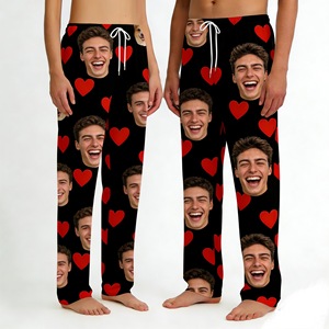 <span class=keywords><strong>Pijamas</strong></span> Personalizadas con Estampado Bajo Demanda, Ropa de Dormir con Cara de Perro o Cara Humana, Pantalones <span class=keywords><strong>Divertidos</strong></span> para <span class=keywords><strong>Hombre</strong></span> y Mujer, Dropshipping - Product Image 1