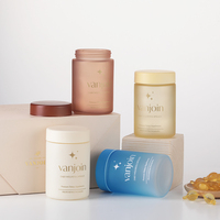 Flacon en verre pour pilules de 60 ml à 180 ml, pot à compléments alimentaires avec bouchon sécurité enfant, impression de logo couleur personnalisée pour l'emballage de capsules de vitamines