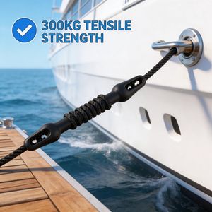 Corda <span class=keywords><strong>in</strong></span> Nylon da 12mm di Grado Marino, Parafango <span class=keywords><strong>in</strong></span> <span class=keywords><strong>Gomma</strong></span> per <span class=keywords><strong>Ormeggio</strong></span>, Ammortizzatore per Attracco Navi - Product Image 1