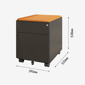 Chi phí hiệu quả con lăn di chuyển ngăn kéo tủ hồ sơ kim loại, giải pháp thân thiện với ngân sách với ngăn kéo có thể khóa để lưu trữ an toàn - Product Image 1