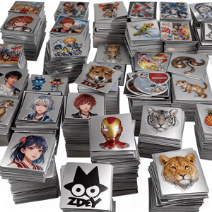 Pegatina de Vinilo Impermeable con Diseños Variados Impresos Personalizados, con Cinta de Transferencia para Decoración - Product Image 1