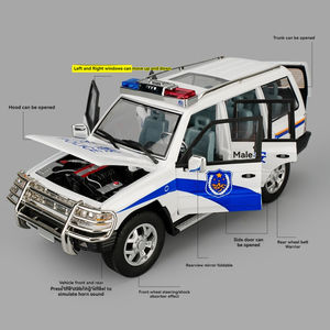 Modèle de <span class=keywords><strong>voiture</strong></span> en alliage Diecast 1:18 Classics Pajero avec son et lumière, modèle de <span class=keywords><strong>voiture</strong></span> jouet à tirer en arrière, collection de jouets pour garçons - Product Image 3