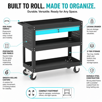 Chariot à outils mobile robuste en acier avec tiroir verrouillable, chariot utilitaire roulant, logo personnalisé pour garage et usage industriel – Fournisseur d'usine