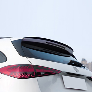 Mercedes-Benz C-Class Estate Rear Spoiler Piano Black Carbon Fiber Texture Ducktail Trunk Lip 2022+ - Product Image 3