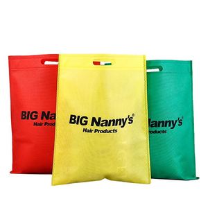 Eco Friendly Custom Logo Advertising Non-woven Bag Nonwoven U Cut Bag Non Woven Die Cut Shopping Bag With Logos - Product Image 2