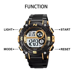 2024 Men's Fashion Analog-<b>Digital</b> Sports Watch Waterproof Silicone Plastic Dual Time Alarm <b>Clock</b> Luminous Stop Watch Feature - Product Image 3