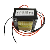 Transformateur de puissance mini EI OEM 110V 220V vers 5V 12V 24V CA 50Hz 60Hz, transformateur de contrôle basse fréquence de type broche pour PCB