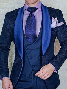 Costume Trois Pièces de Haute Qualité pour Homme, Taille XXS-7XL, Formel pour le Bureau, Mariage, Marié, Smoking Décontracté (Veste+Gilet+Pantalon) - Product Image 4