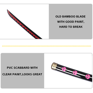 Épée en bambou <span class=keywords><strong>Shusui</strong></span> pour One Piece, lame en bambou, accessoires en plastique, poignée en PVC, <span class=keywords><strong>katana</strong></span> d'anime - Product Image 6