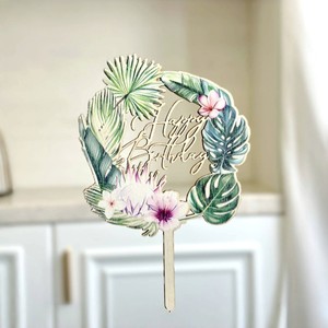 ท็อปเปอร์เค้กอะคริลิค รูปน้ำผึ้งและน้ำหวาน ตกแต่งเค้กธีมมหาสมุทรสำหรับงานวันเกิด - Product Image 3