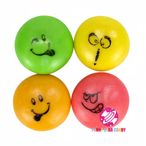 Fabricant 4pcs Gomme à bulles Visage Personnalisé Halal <span class=keywords><strong>Tutti</strong></span>-<span class=keywords><strong>Frutti</strong></span> Saveur Sweet Smile Face Jam Filling Printed Bubble <span class=keywords><strong>Chewing</strong></span> <span class=keywords><strong>Gum</strong></span> - Product Image 3