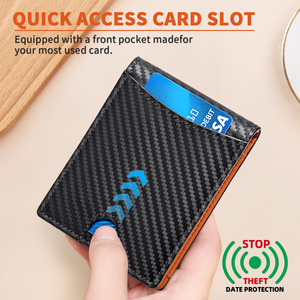 Cartera de nuevo estilo para hombre de la fábrica de cuero Banya <span class=keywords><strong>Nu</strong></span> de Guangzhou, tarjetero RFID antirrobo, artículo popular para llevar - Product Image 2