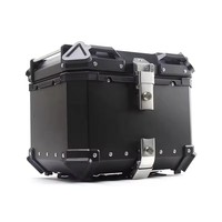 Top Box pour moto 45L/55L/65L Portable en aluminium boîte de coffre de moto boîte arrière universelle stockage de visite de coffre réutilisable