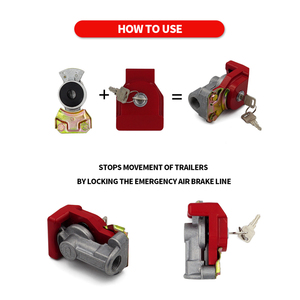 Serrure à main Gladhand de frein à air en alliage d'aluminium robuste pour remorque de tracteur - Product Image 6