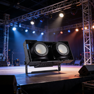 Projecteur LED professionnel d'extérieur 200W blanc chaud/blanc froid étanche DMX pour éclairage <span class=keywords><strong>de</strong></span> scène théâtre et studio - Product Image 1