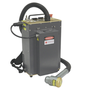 Machine de nettoyage au laser à fibre pulsée 200W 300W pour sac à dos, élimine la rouille et la peinture, et les graffitis des murs extérieurs - Product Image 1