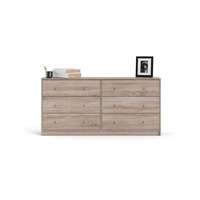 Commode pour bébé contemporaine en acier inoxydable de haute qualité avec 6 tiroirs pour le rangement dans la chambre et le salon