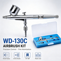 Kit de Aerógrafo de Alimentación por Gravedad, Pistola de Aerografía para Pintura Artística, Modelismo, Manualidades