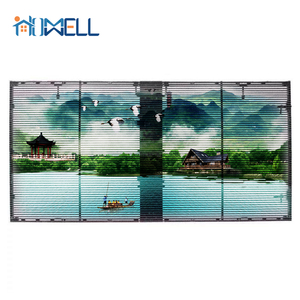 Led pha lê phim màn hình nhẹ nhất mỏng nhất và dễ nhất LED Video p16mm dính trên kính cửa sổ với - Product Image 2