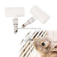 Système d'abreuvement automatique pour élevage de lapins YYC, abreuvoirs à tétine en acier inoxydable avec raccord en PVC