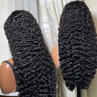 Cheveux humains bruts non traités 100% naturels, cheveux vierges bouclés birmans, sans colle, cuticules alignées, petit bonnet pour perruque frontale en dentelle