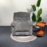 Fauteuil inclinable manuel en tissu doux, canapé inclinable individuel pour la maison, salon, meubles J42
