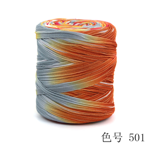 Vente chaude imprimé <span class=keywords><strong>t</strong></span>-<span class=keywords><strong>shirt</strong></span> <span class=keywords><strong>fil</strong></span> à tricoter polyester fantaisie <span class=keywords><strong>fil</strong></span> <span class=keywords><strong>t</strong></span>-<span class=keywords><strong>shirt</strong></span> <span class=keywords><strong>fil</strong></span> écheveau pour <span class=keywords><strong>crochet</strong></span> - Product Image 2
