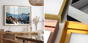 KAIYA Cadre <span class=keywords><strong>photo</strong></span>/<span class=keywords><strong>photo</strong></span> Produits Fournitures en aluminium brossé 20 25 30 40mm de profondeur Miroir <span class=keywords><strong>photo</strong></span> en aluminium Cadre métallique - Product Image 6