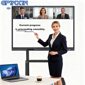 Chất lượng cao 55 "tương tác màn hình phẳng 65 75 85 86 inch kỹ thuật số bảng thông minh cho giáo dục với điện thoại di động đứng kỹ thuật số 4k hiển thị - Product Image 1